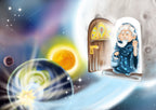 Der kleine Stern beim Mann im Mond