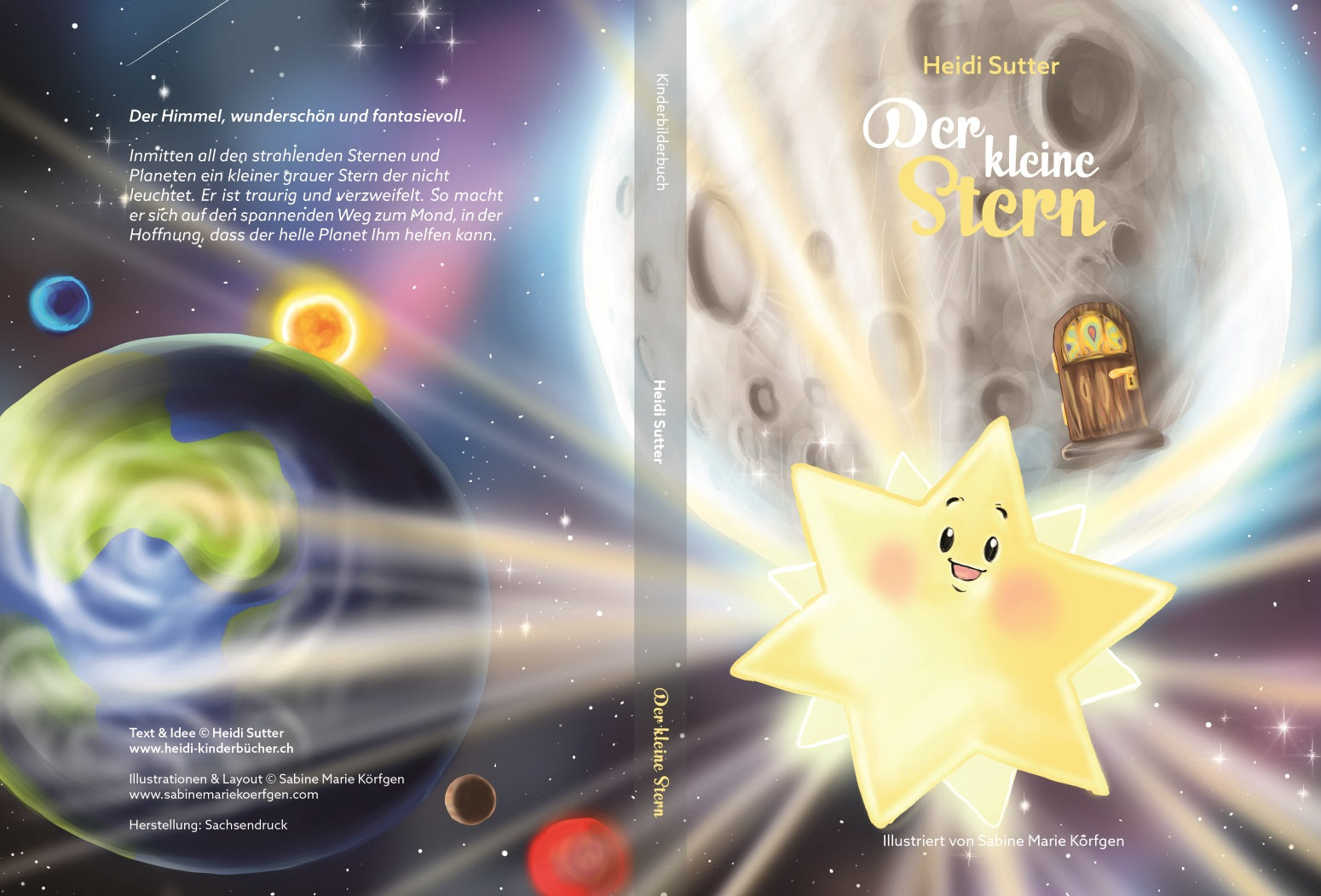 Buchcover zum Kinderbuch "Der kleine Stern" von Heidi Sutter